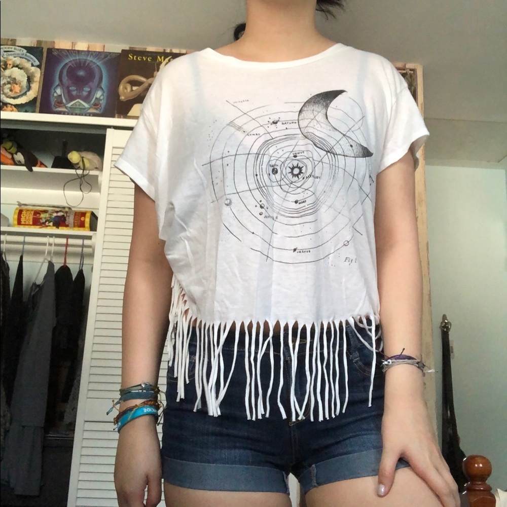 frayed shirt